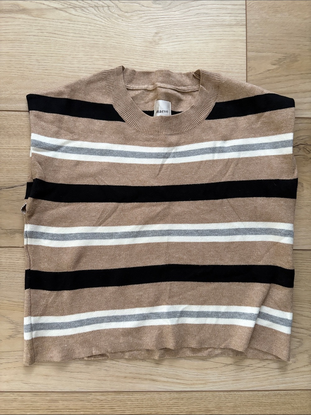 Women’s Tan Stripe Sweater Anthropologie